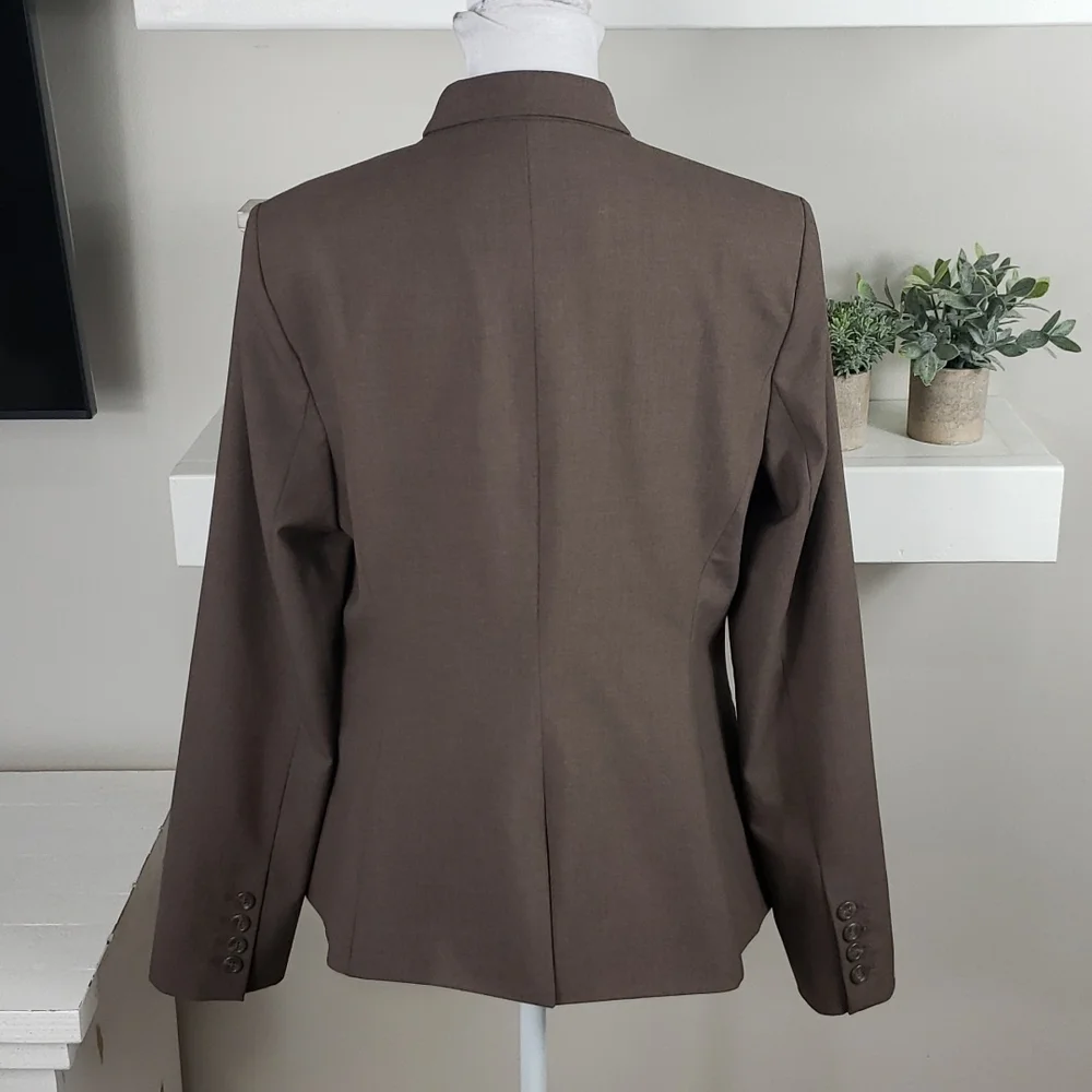 The Limited Long Sleeve Blazer One Button Front Closure
